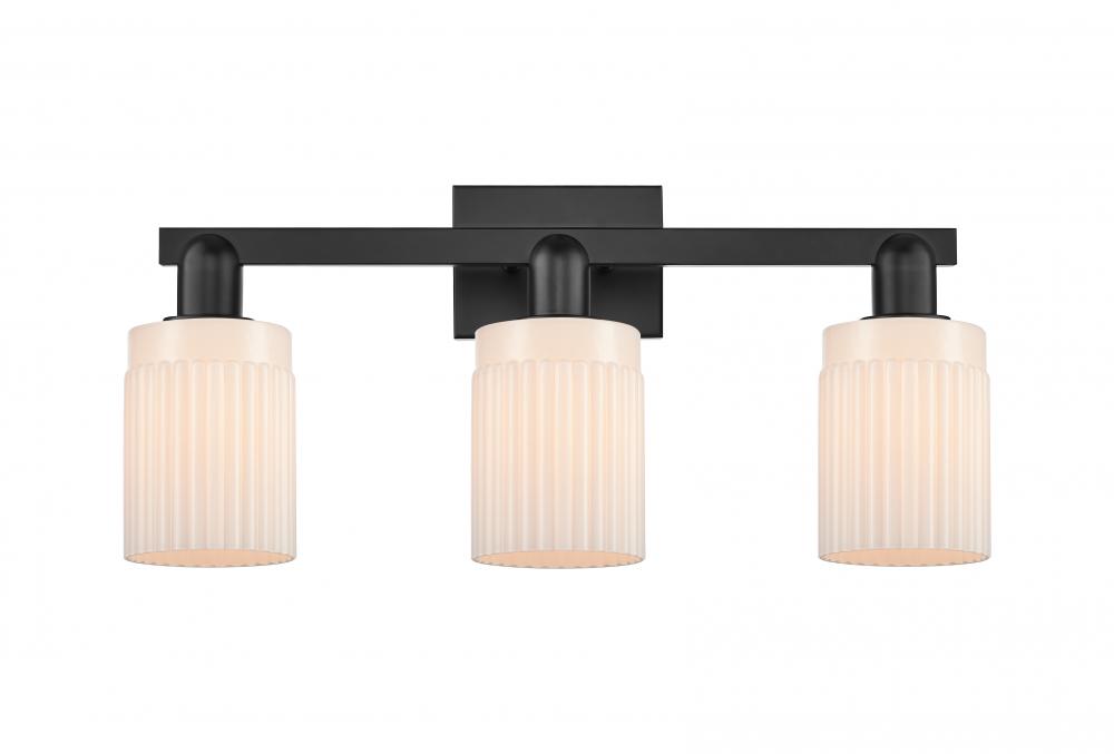 Hadley - 3 Light - 24 inch - Matte Black - Bath Vanity Light