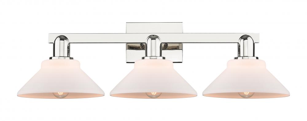 Orwell - 3 Light - 27 inch - Polished Nickel - Bath Vanity Light
