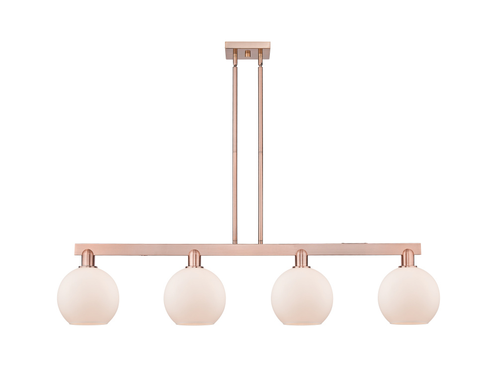 Athens - 4 Light - 51 inch - Antique Copper - Stem hung - Island Light