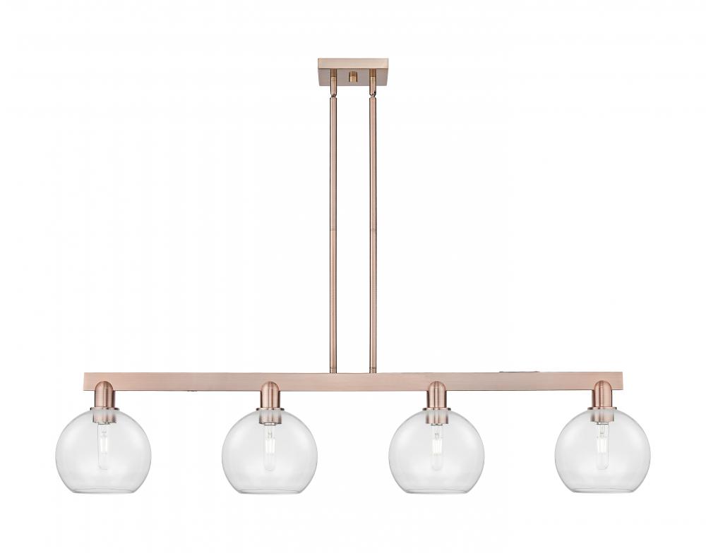 Athens - 4 Light - 51 inch - Antique Copper - Stem hung - Island Light