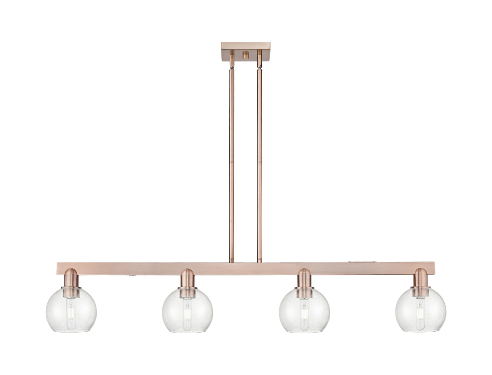 Athens - 4 Light - 49 inch - Antique Copper - Stem hung - Island Light