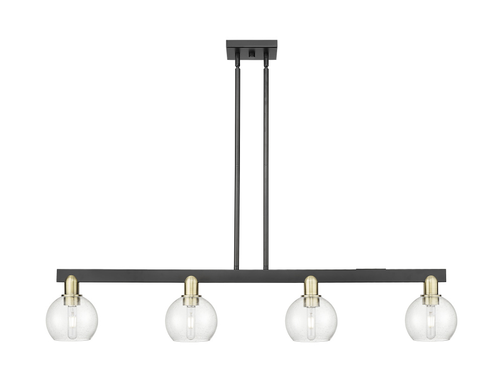 Athens - 4 Light - 49 inch - Black Antique Brass - Stem hung - Island Light