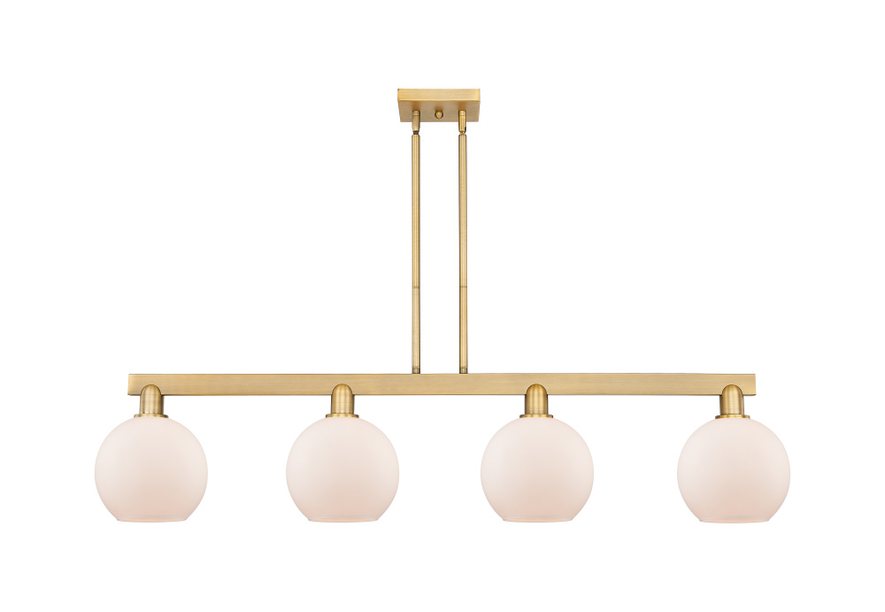 Athens - 4 Light - 51 inch - Brushed Brass - Stem hung - Island Light