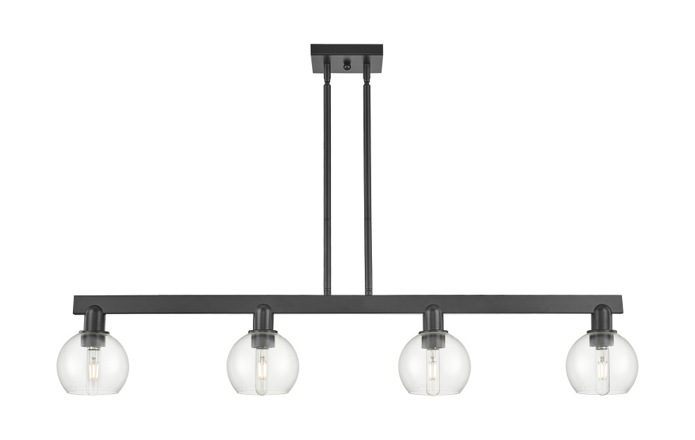 Athens - 4 Light - 49 inch - Matte Black - Stem hung - Island Light