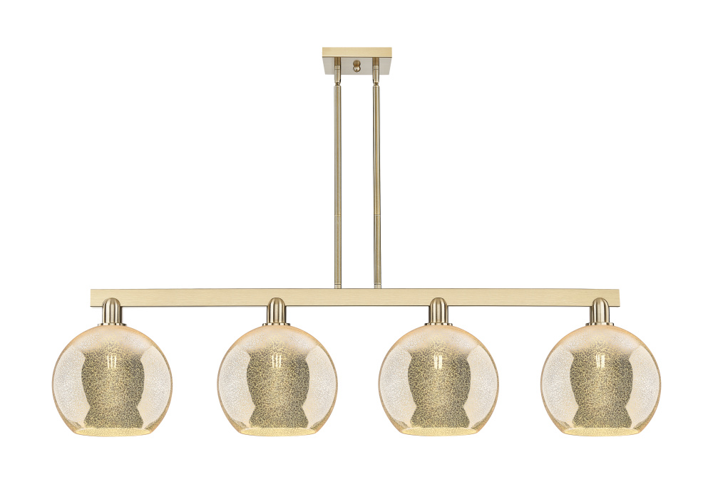 Athens - 4 Light - 53 inch - Champagne Bronze - Stem hung - Island Light