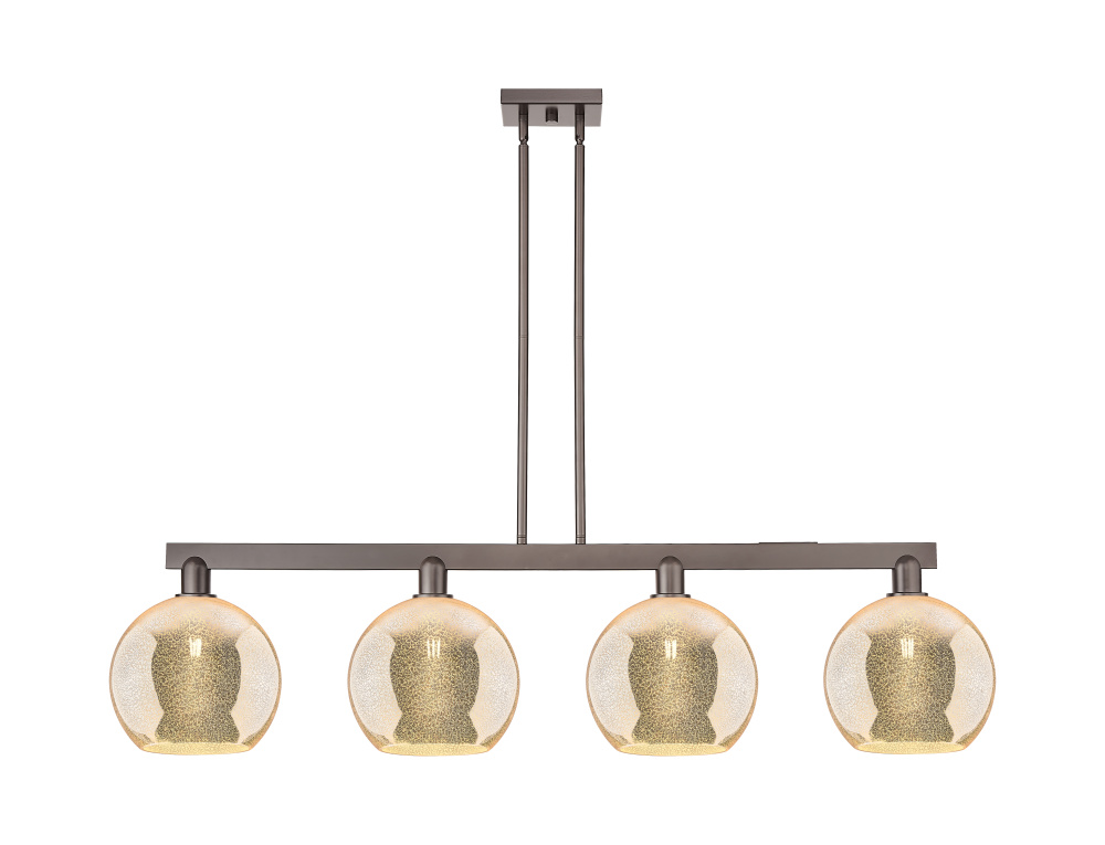 Athens - 4 Light - 53 inch - Oil Rubbed Bronze - Stem hung - Island Light