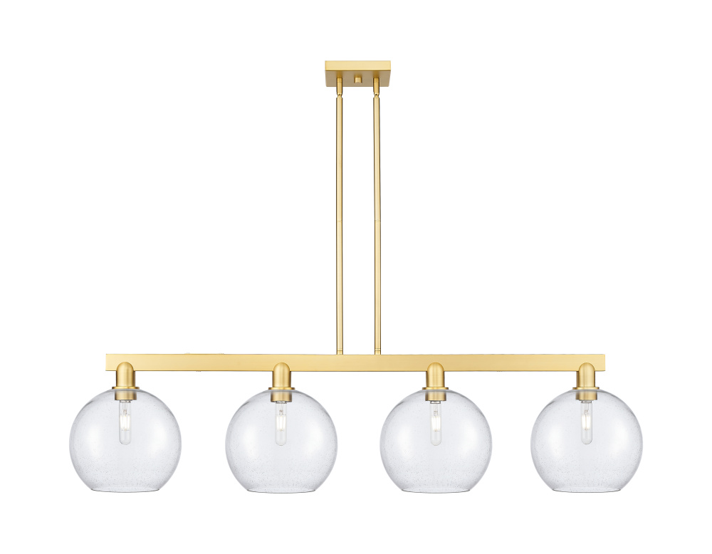 Athens - 4 Light - 53 inch - Satin Gold - Stem hung - Island Light