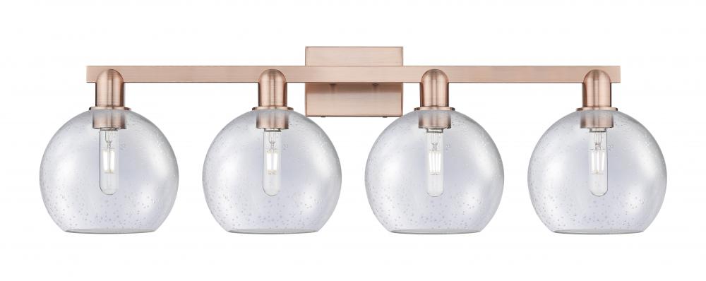 Athens - 4 Light - 35 inch - Antique Copper - Bath Vanity Light