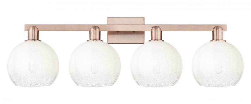 Brookhaven Globe - 4 Light - 36 inch - Antique Copper - Bath Vanity Light