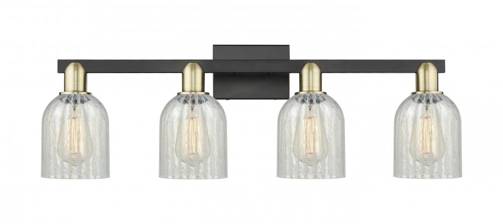 Caledonia - 4 Light - 32 inch - Black Antique Brass - Bath Vanity Light