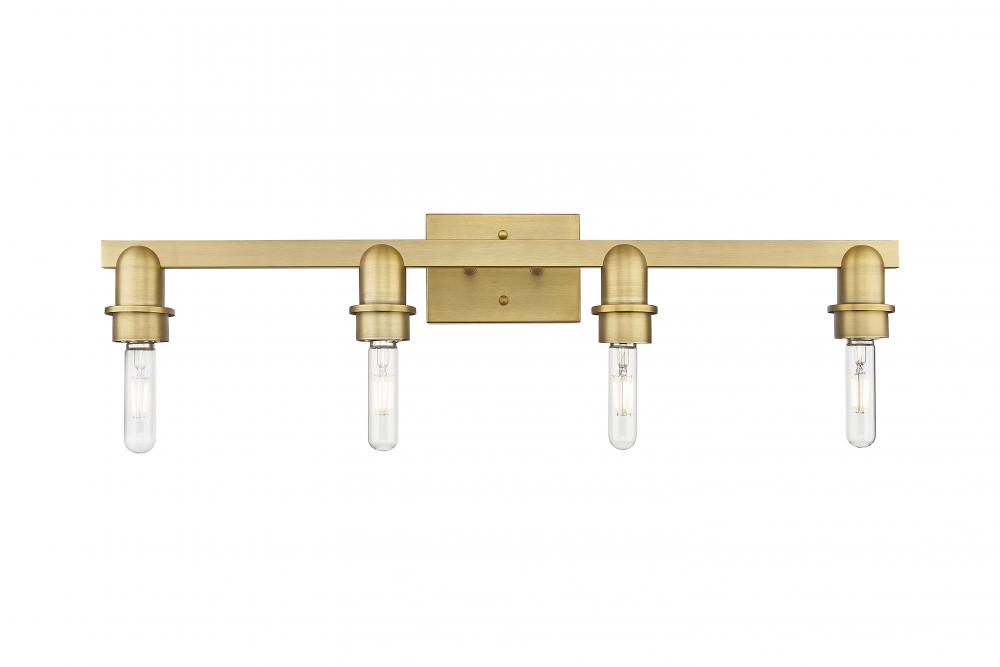 Arcadia - 4 Light - 27 inch - Antique Brass - Bath Vanity Light