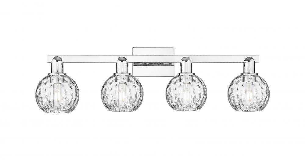 Athens Water Glass - 4 Light - 33 inch - Polished Chrome - Bath Vanity Light