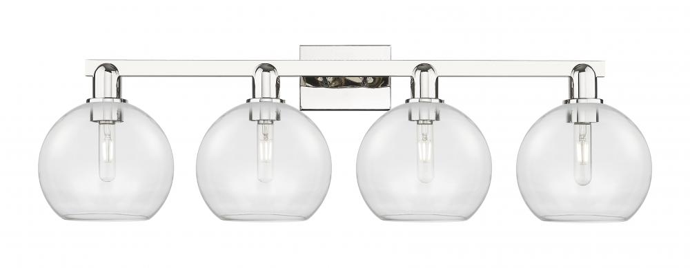 Athens - 4 Light - 35 inch - Polished Nickel - Bath Vanity Light