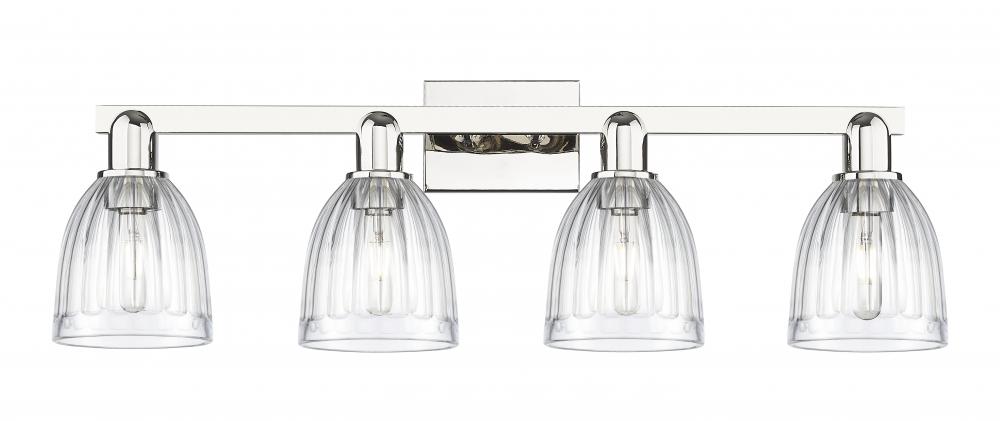 Brookfield - 4 Light - 33 inch - Polished Chrome - Bath Vanity Light