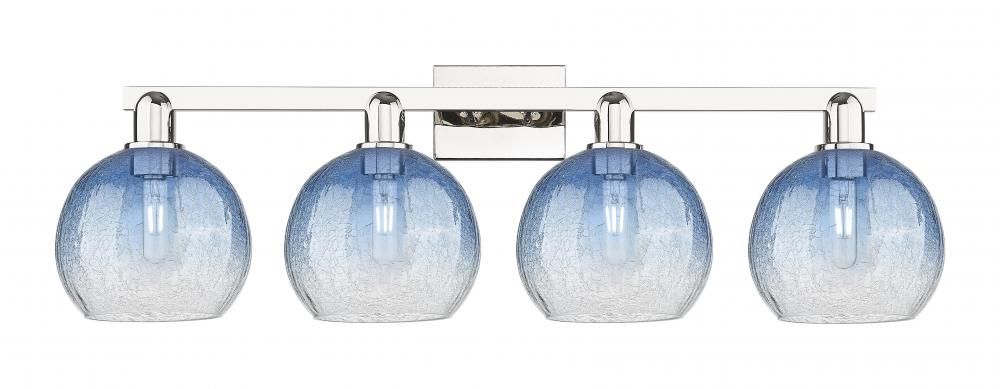 Brookhaven Globe - 4 Light - 36 inch - Polished Nickel - Bath Vanity Light