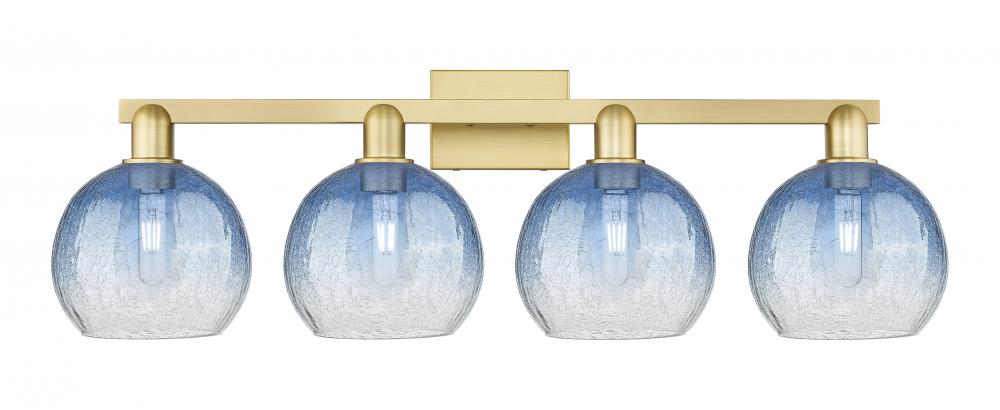 Brookhaven Globe - 4 Light - 36 inch - Satin Gold - Bath Vanity Light