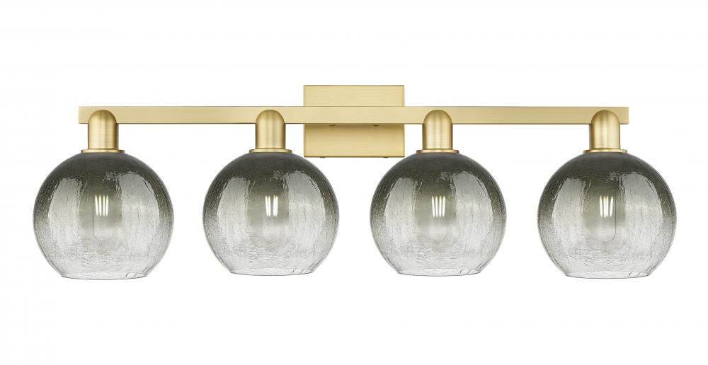 Brookhaven Globe - 4 Light - 36 inch - Satin Gold - Bath Vanity Light