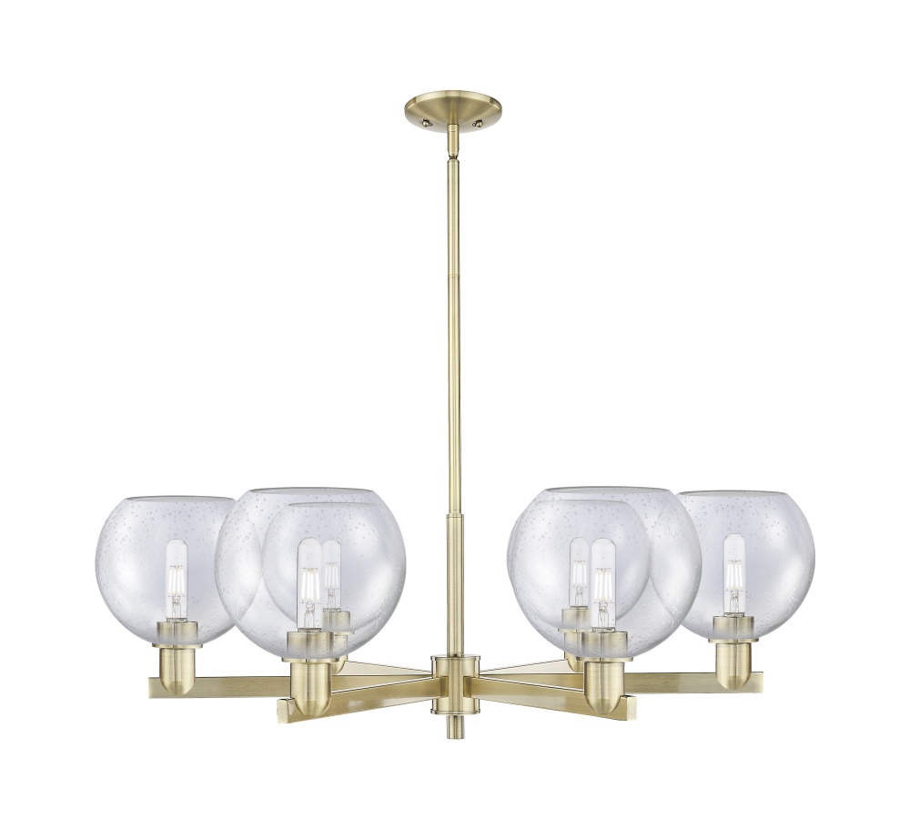 Athens - 6 Light - 38 inch - Antique Brass - Stem hung - Chandelier
