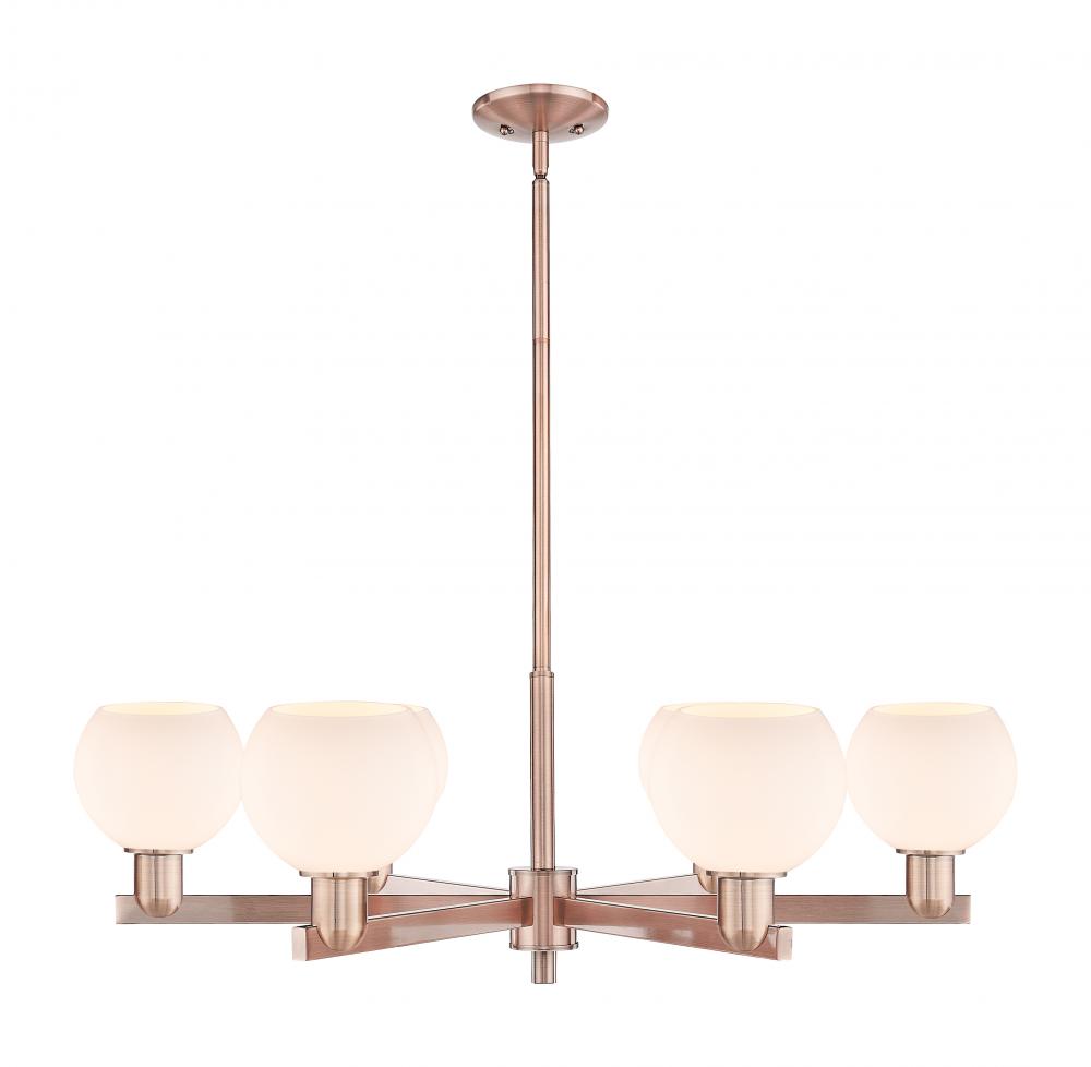 Athens - 6 Light - 36 inch - Antique Copper - Stem hung - Chandelier
