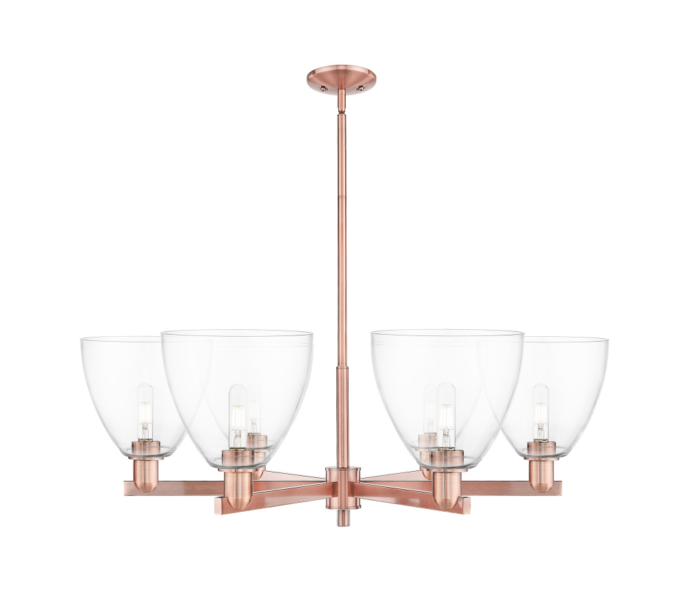 Bristol - 6 Light - 39 inch - Antique Copper - Stem hung - Chandelier