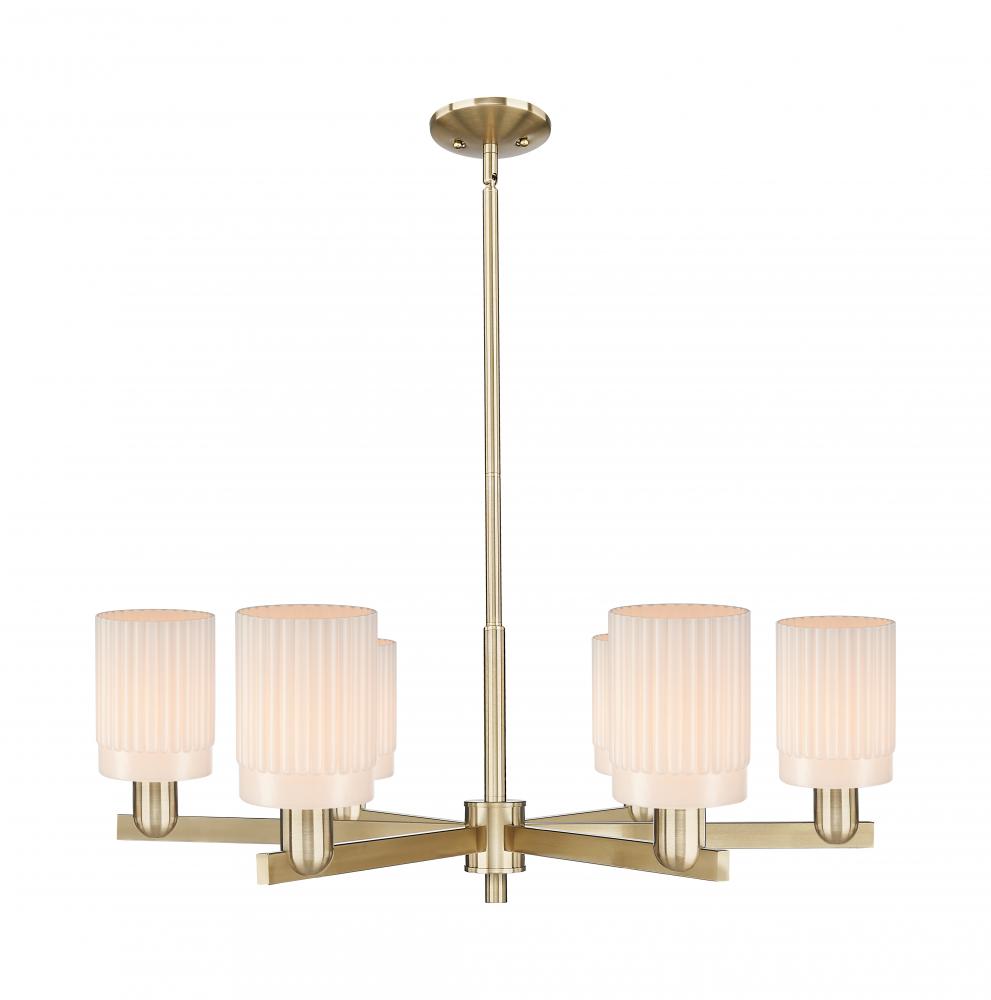 Hadley - 6 Light - 34 inch - Champagne Bronze - Stem hung - Chandelier