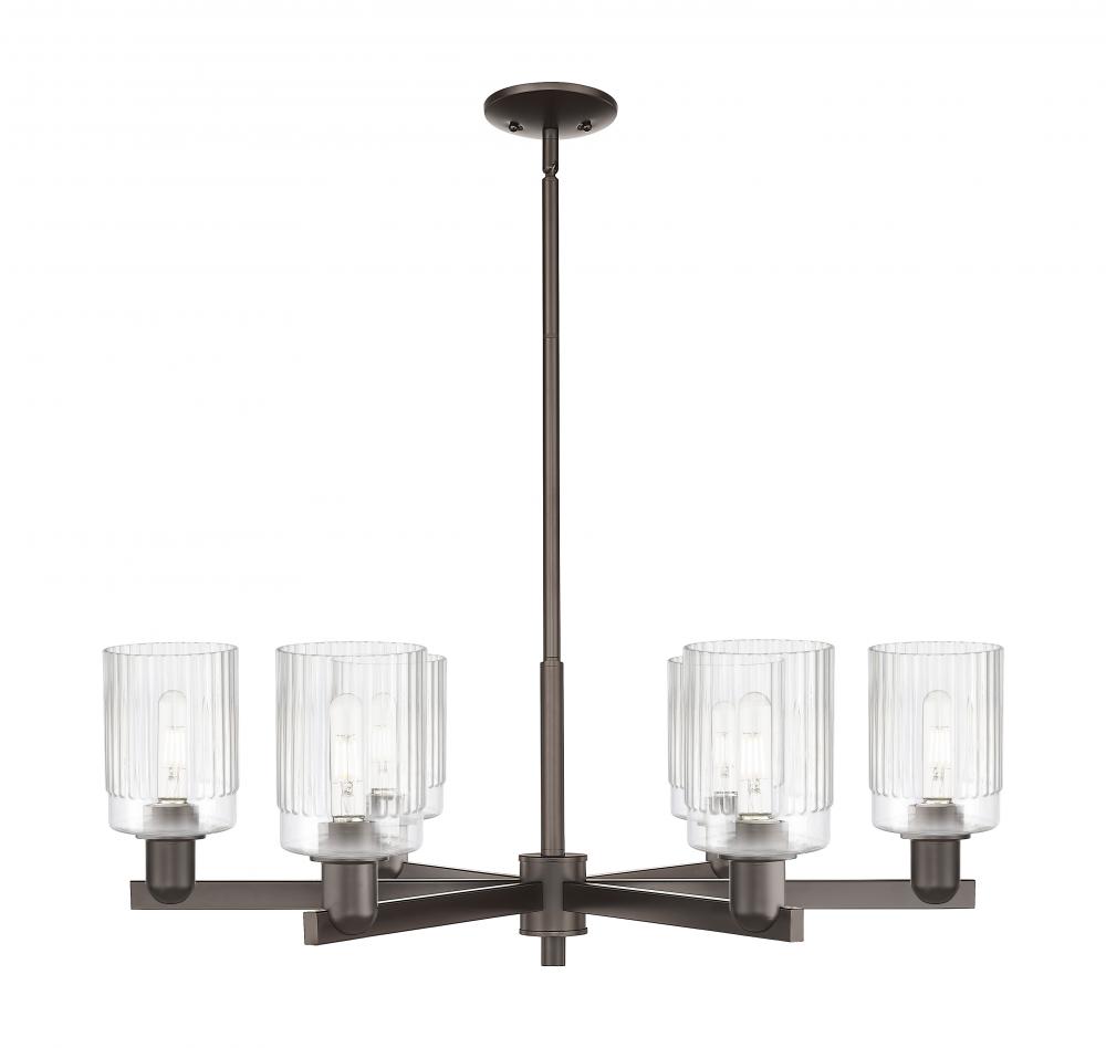 Hadley - 6 Light - 34 inch - Oil Rubbed Bronze - Stem hung - Chandelier