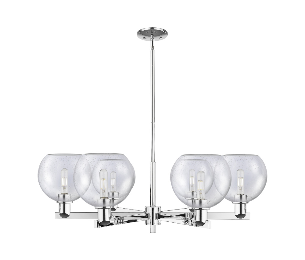 Athens - 6 Light - 38 inch - Polished Chrome - Stem hung - Chandelier