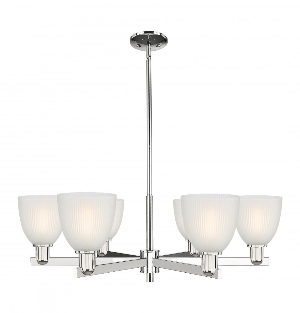 Castile - 6 Light - 36 inch - Black Antique Brass - Stem hung - Chandelier