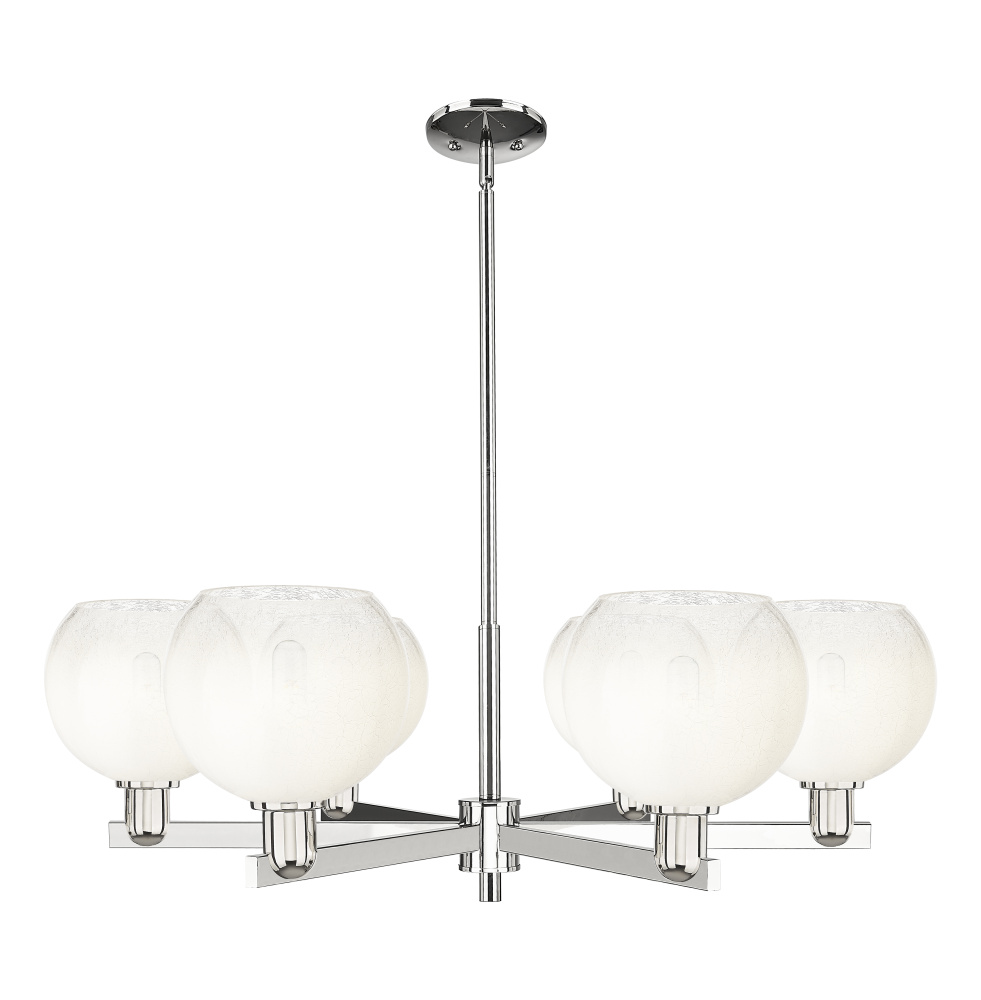 Brookhaven Globe - 6 Light - 24 inch - Polished Nickel - Chandelier