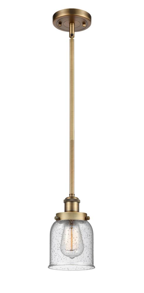 Bell - 1 Light - 5 inch - Brushed Brass - Mini Pendant