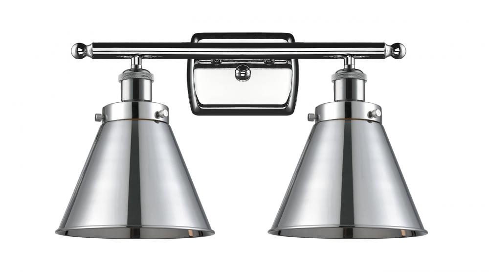 Appalachian - 2 Light - 16 inch - Polished Chrome - Bath Vanity Light