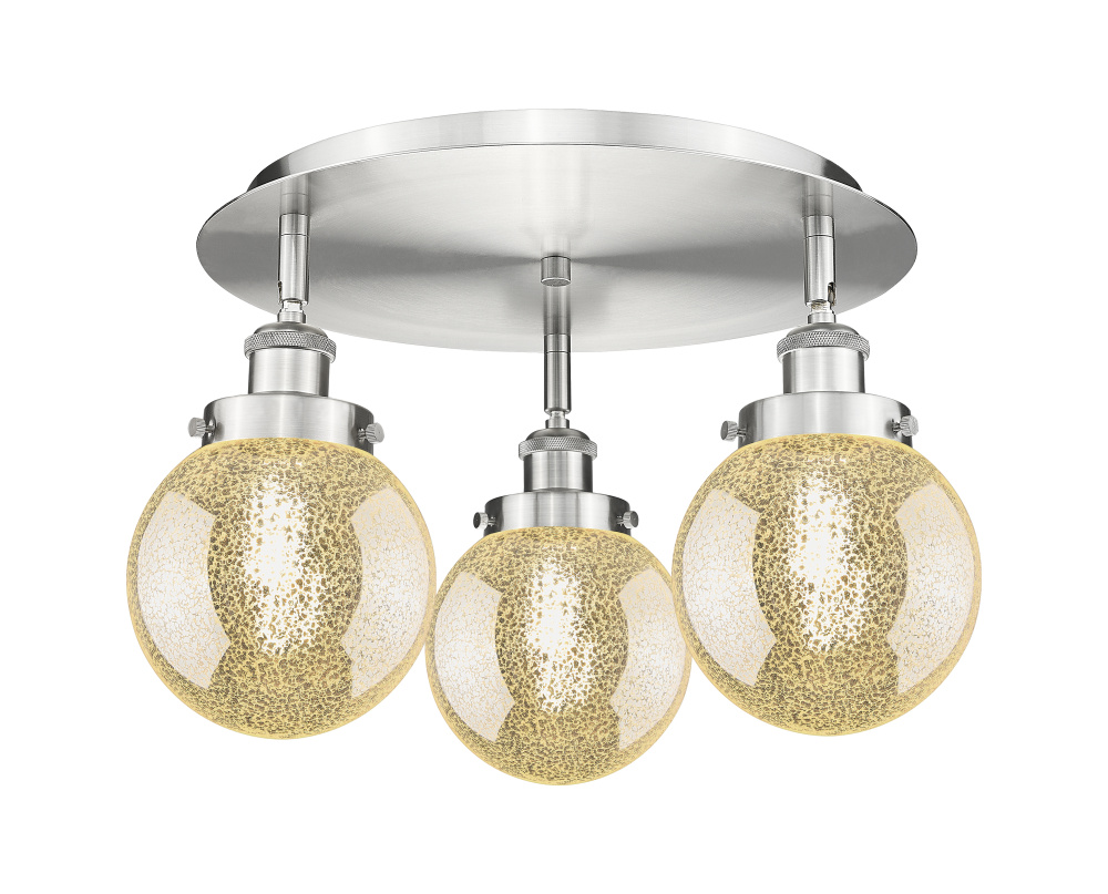 Beacon - 3 Light - 18 inch - Satin Nickel - Semi-Flush Mount