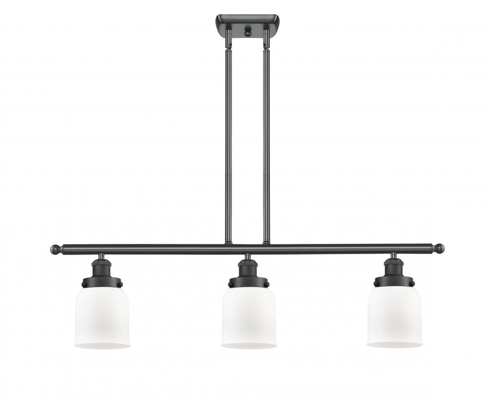 Bell - 3 Light - 36 inch - Matte Black - Stem Hung - Island Light