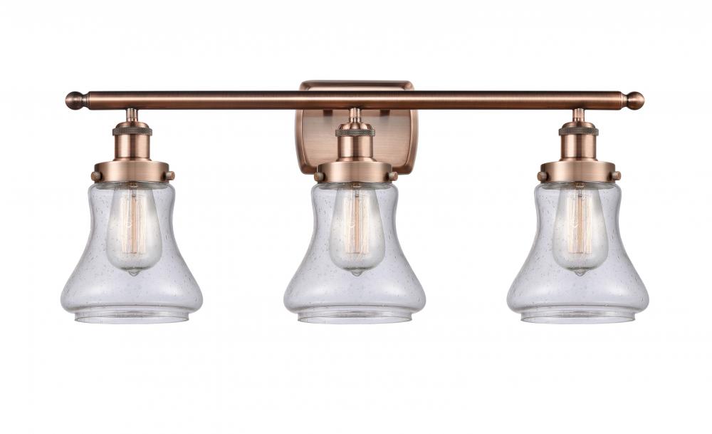 Bellmont - 3 Light - 26 inch - Antique Copper - Bath Vanity Light