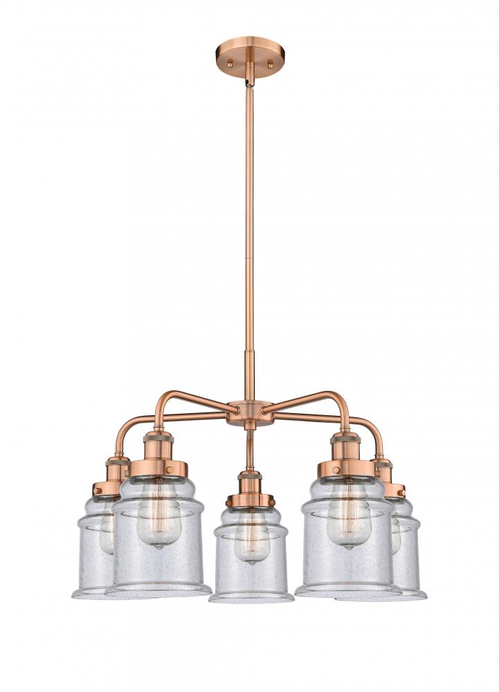 Whitney - 5 Light - 25 inch - Antique Copper - Chandelier