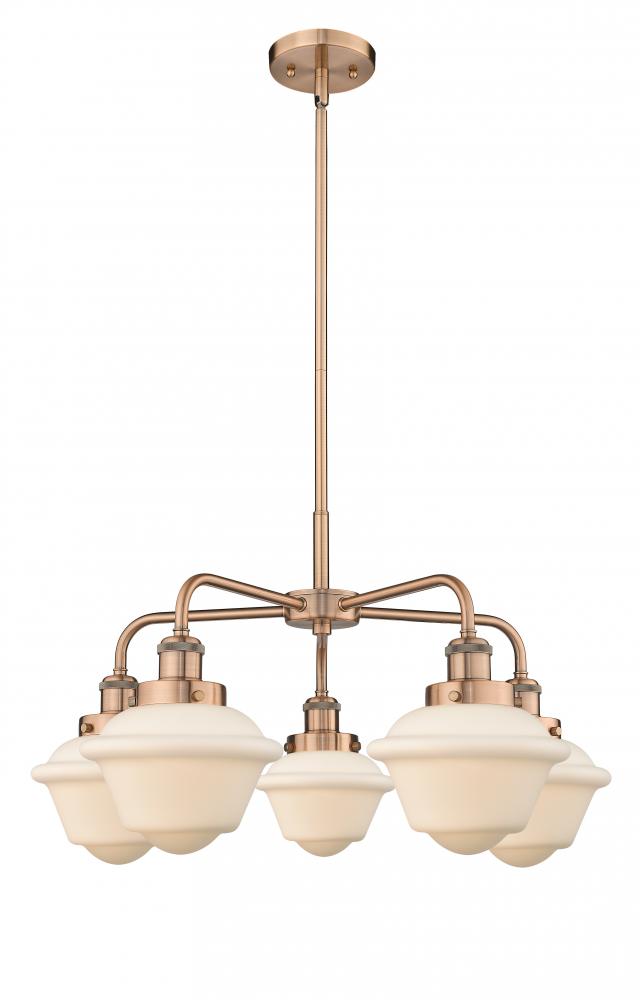 Oxford - 5 Light - 26 inch - Antique Copper - Chandelier