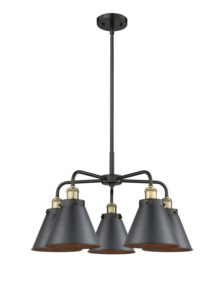 Appalachian - 5 Light - 27 inch - Black Antique Brass - Chandelier