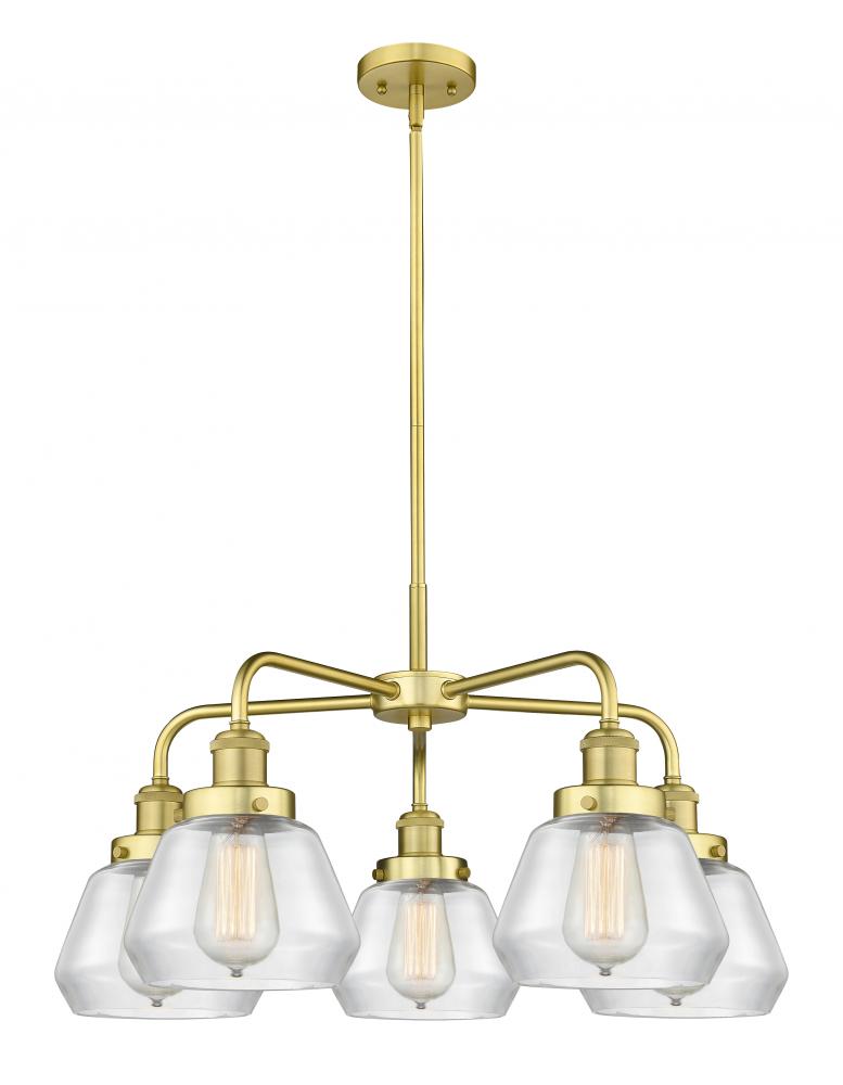 Fulton - 5 Light - 26 inch - Satin Gold - Chandelier