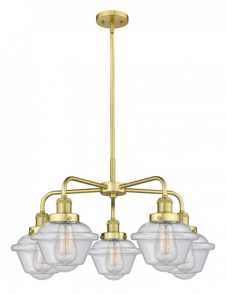 Oxford - 5 Light - 26 inch - Satin Gold - Chandelier