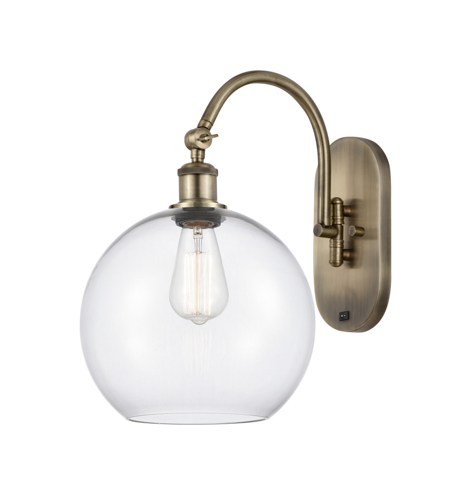 Athens - 1 Light - 10 inch - Antique Brass - Adjustable - Sconce