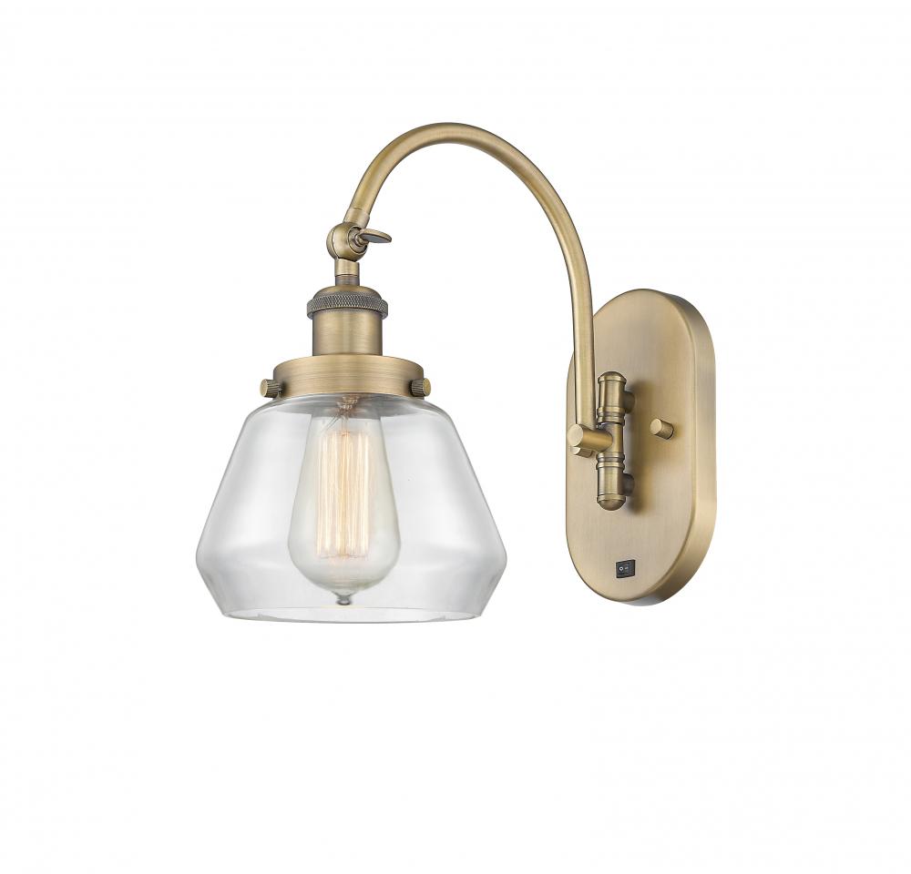 Fulton - 1 Light - 7 inch - Brushed Brass - Sconce