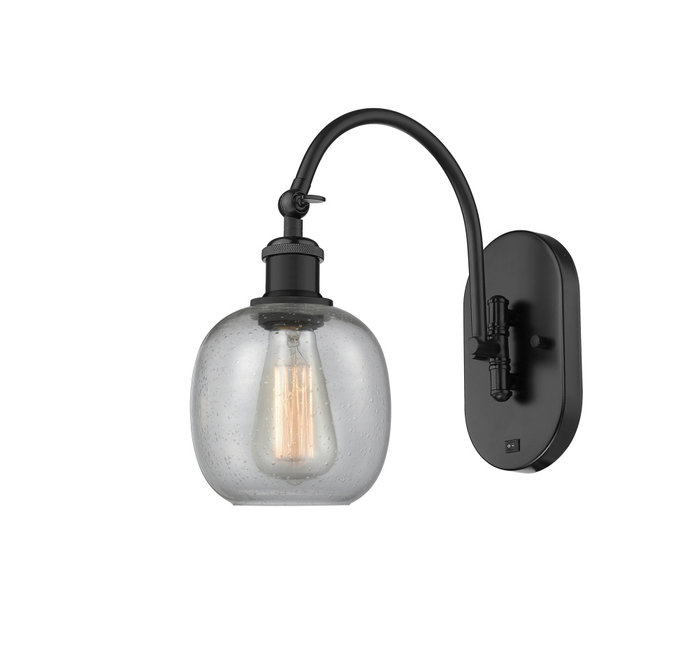 Belfast - 1 Light - 6 inch - Matte Black - Sconce