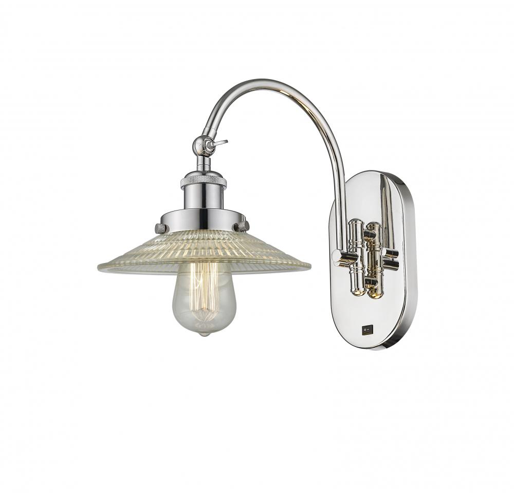 Halophane - 1 Light - 9 inch - Polished Nickel - Adjustable Swing Arm