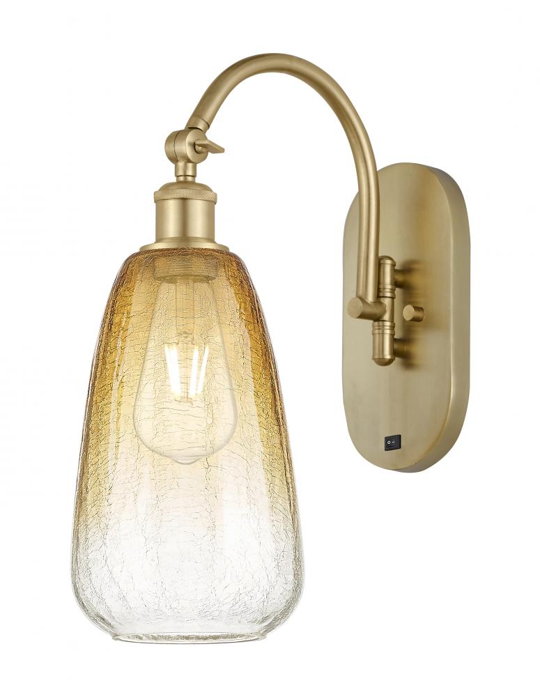 Brookhaven Almond - 1 Light - 6 inch - Satin Gold - Sconce