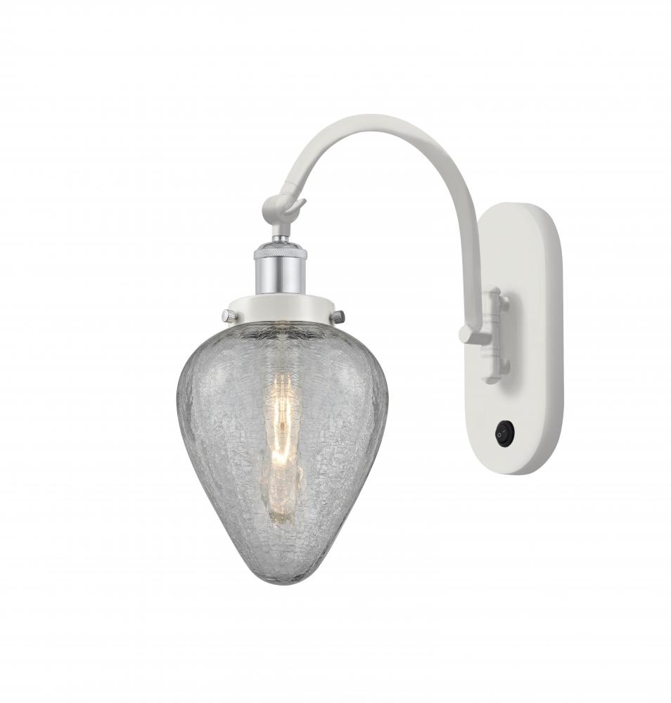 Geneseo - 1 Light - 7 inch - White Polished Chrome - Adjustable Swing Arm