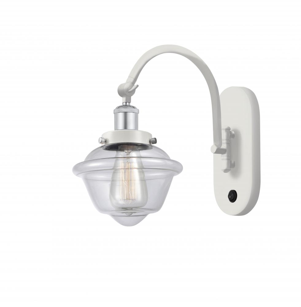 Oxford - 1 Light - 8 inch - White Polished Chrome - Sconce