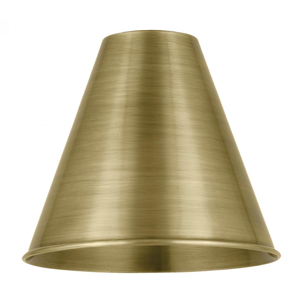 Berkshire Light 8 inch Antique Brass Metal Shade