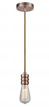 Innovations Lighting 100AC-10CR-5AC - Gatsby - 1 Light - 2 inch - Antique Copper - Cord hung - Mini Pendant