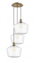 Innovations Lighting 113B-3P-AB-G654-12 - Cindyrella - 3 Light - 19 inch - Antique Brass - Cord Hung - Multi Pendant