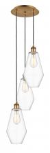 Innovations Lighting 113B-3P-BB-G652-7 - Cindyrella - 3 Light - 14 inch - Brushed Brass - Cord Hung - Multi Pendant